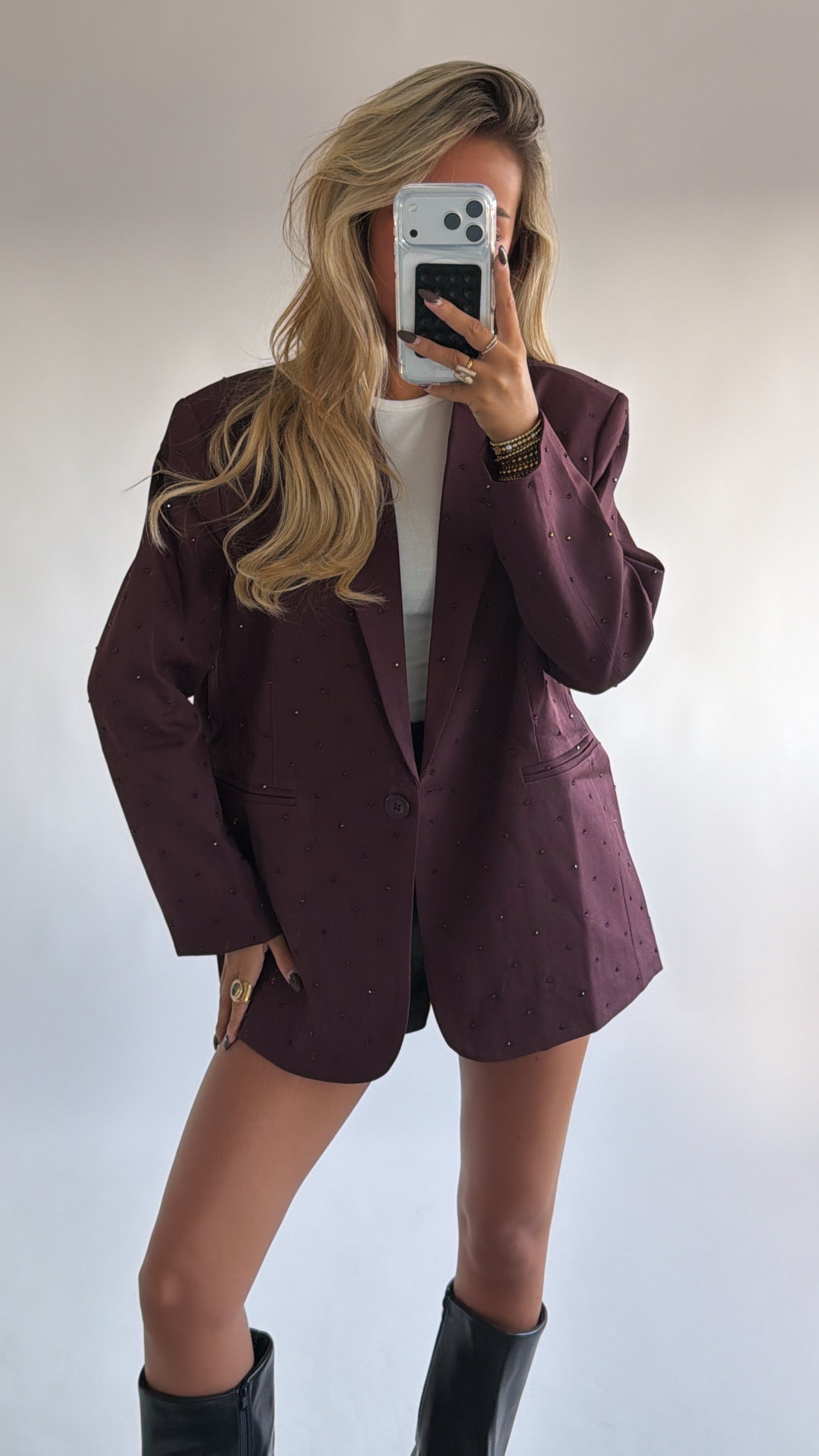 Sparkle Oversized Blazer