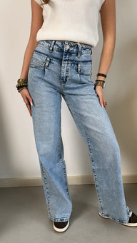 Sanne double jeans - denim