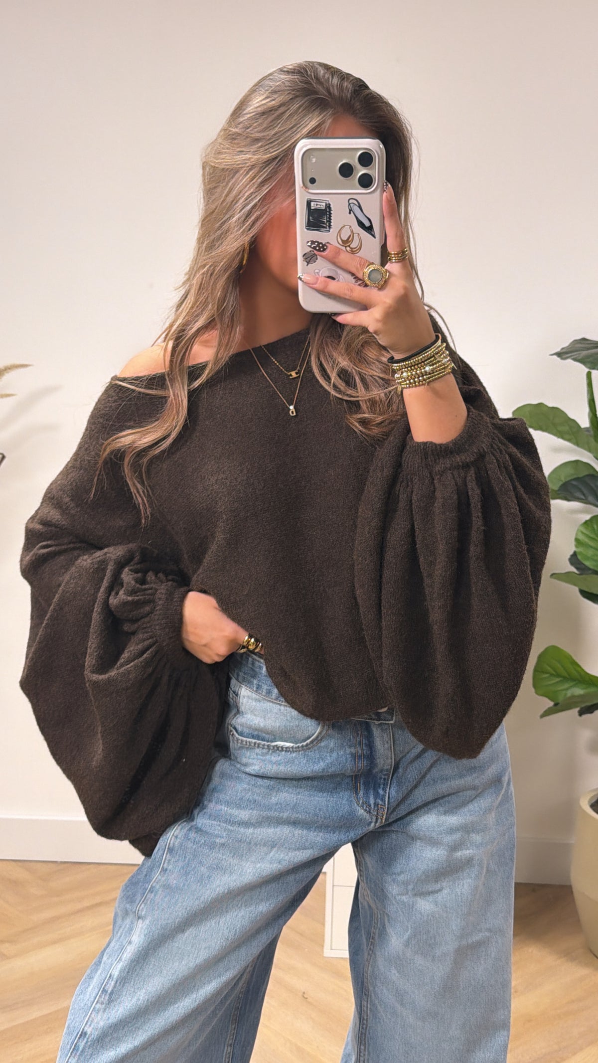 Statement Sleeve Soft Knit