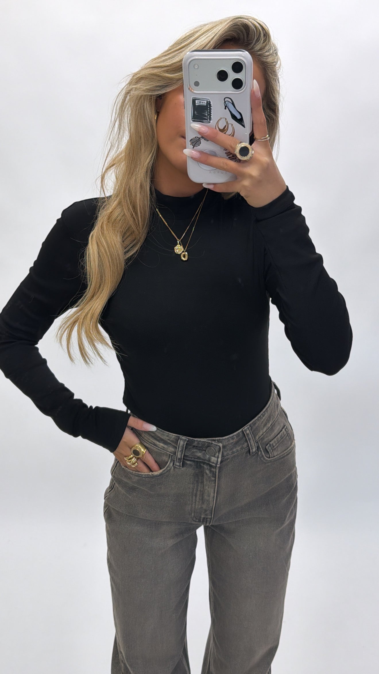 Basic classic body zwart