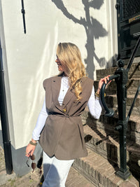 Saar blazer mouwloos is