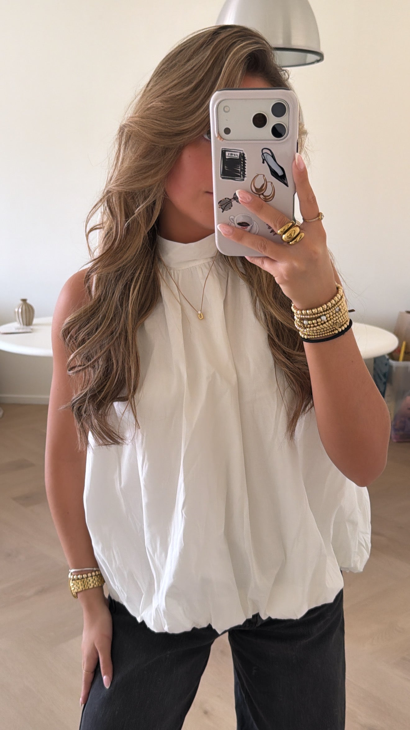 Luna Open Back Blouse