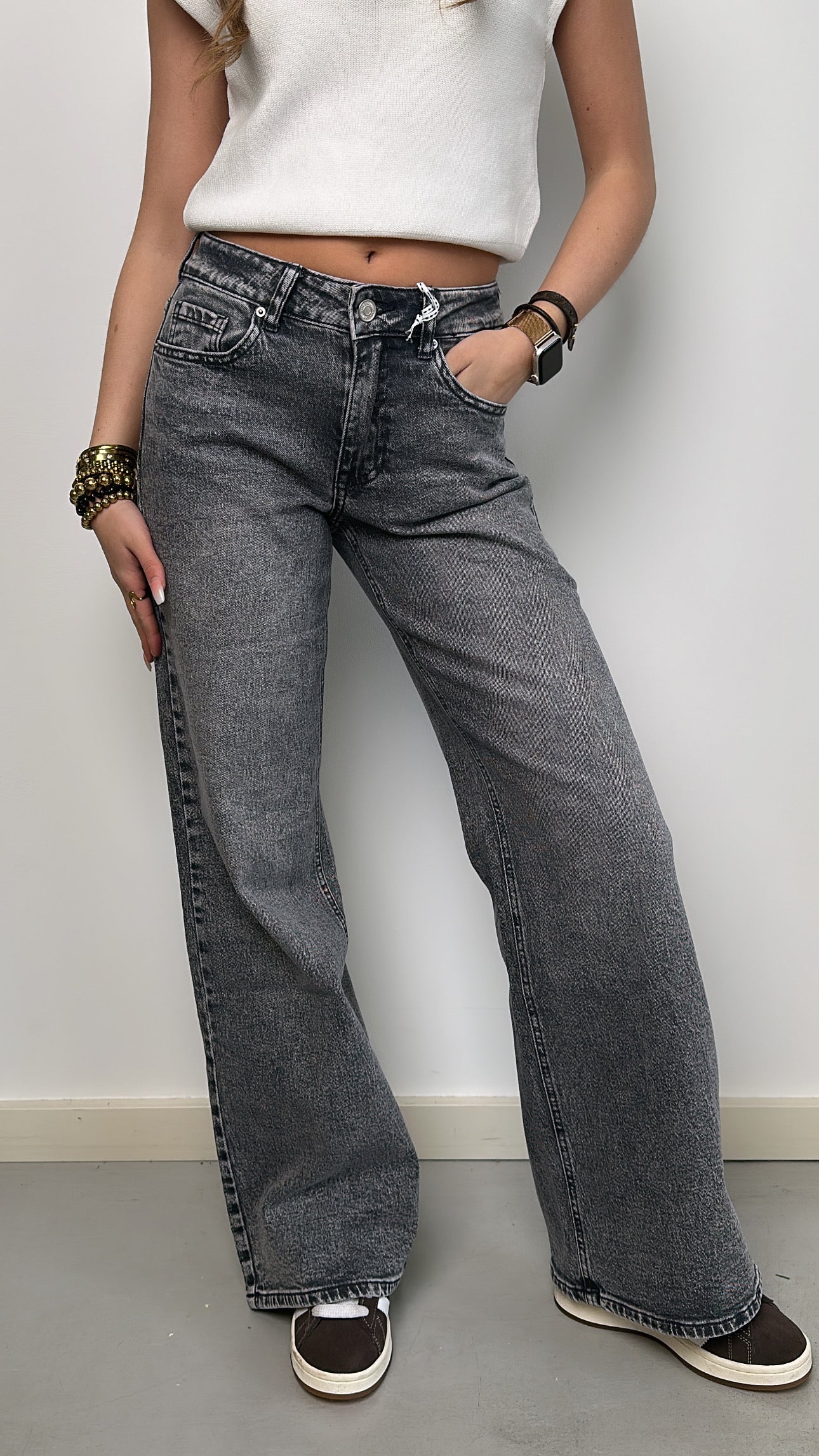 Bibi mid Waist - grey
