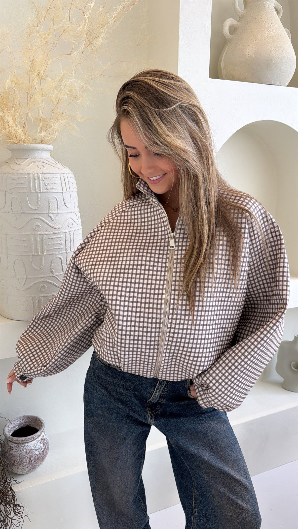 Elin Checked Jacket