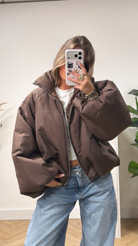 Chocolate Cloud Puffer Jacket