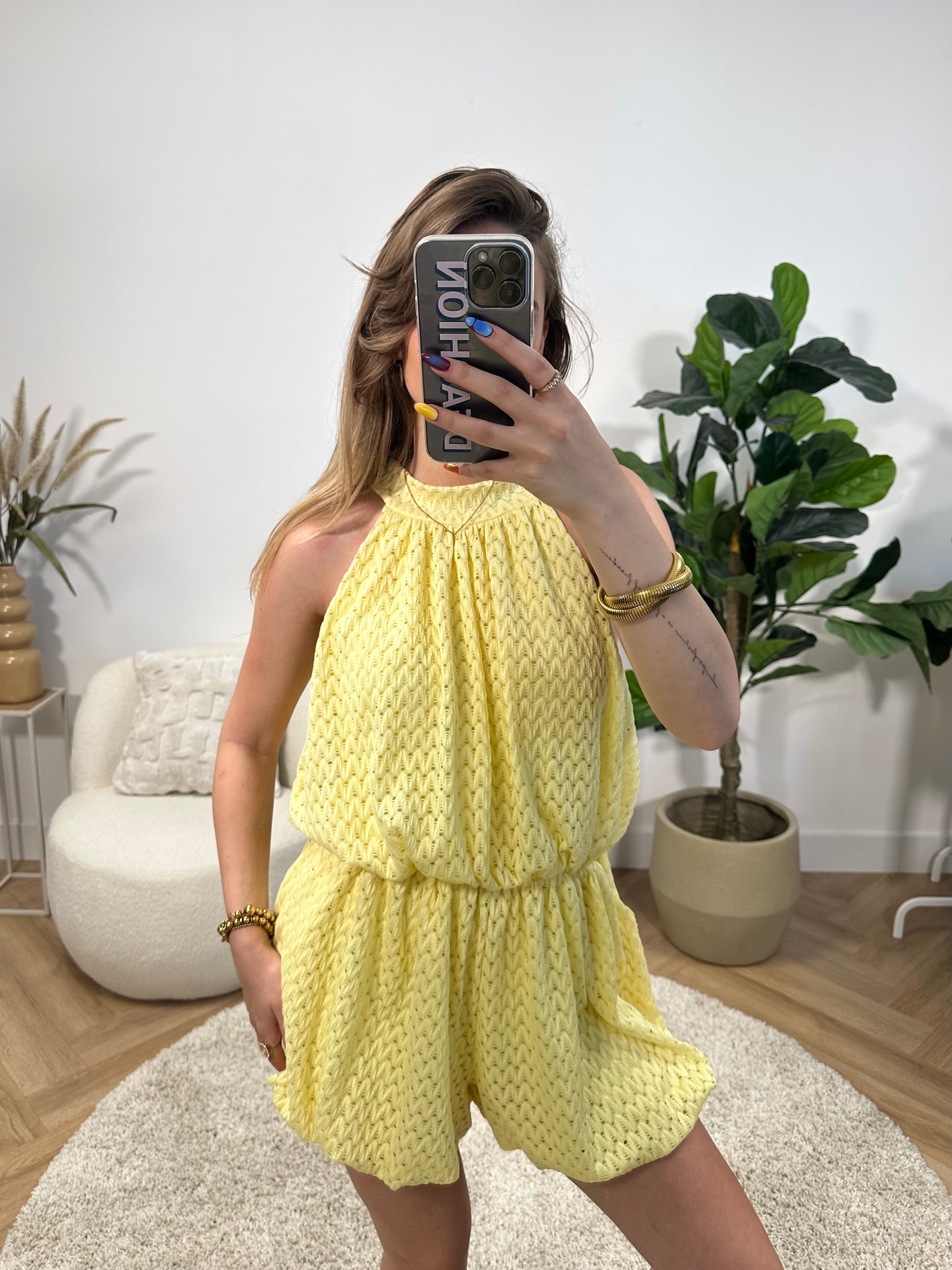 Liv Broderie Playsuit