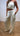 Elegant Wide Leg Pantalon Crème