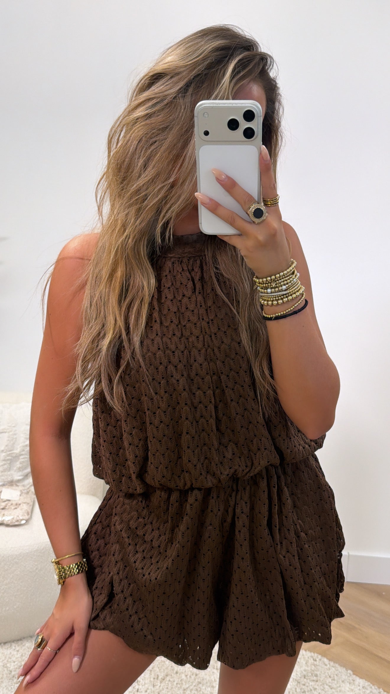 Liv Broderie Playsuit