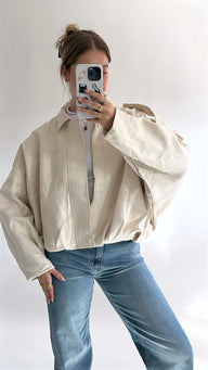 Soft Suede Oversized Jacket