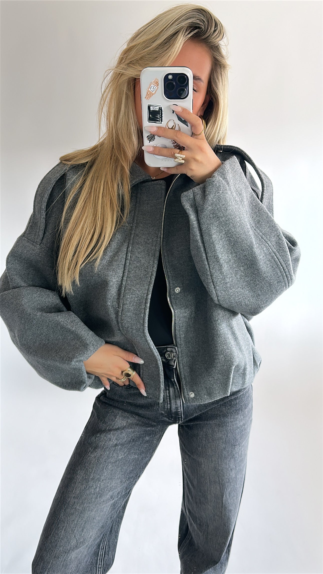 Oversized Woollook Jas