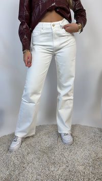 Meau wide leg jeans - wit