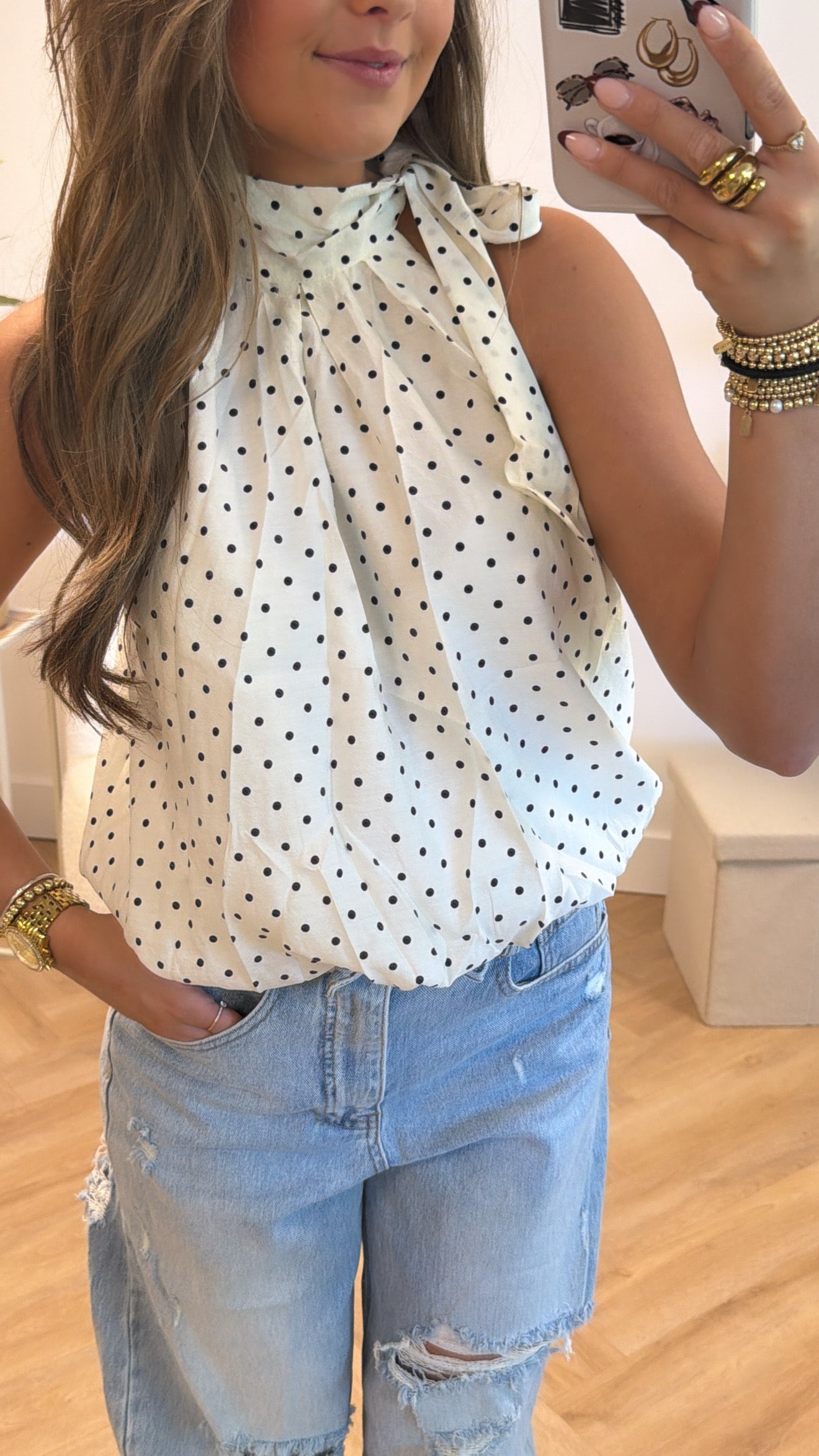 Lola Polka Dot Top