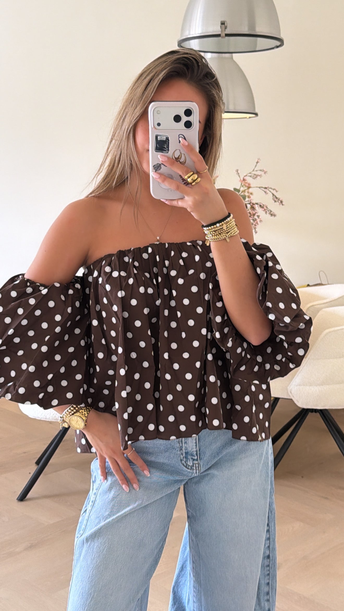 Livia Polka Top