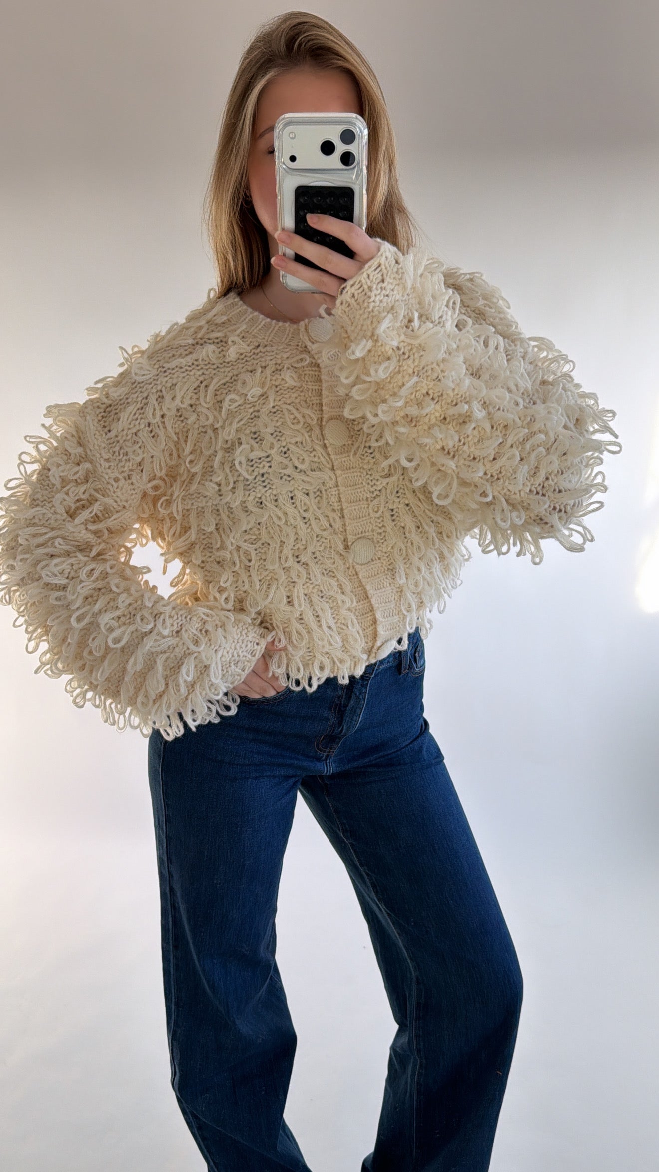 Chunky Loop Knit Cardigan