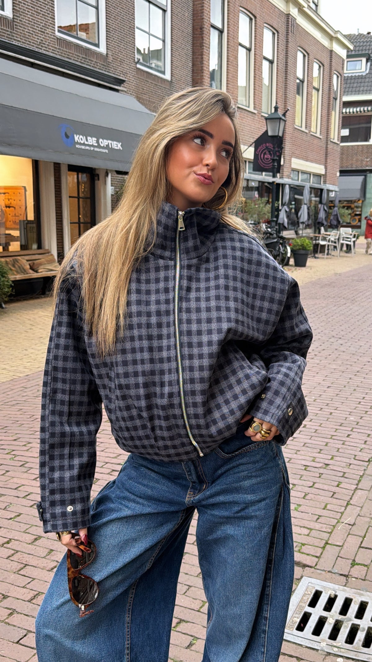 The Lennox Check Bomber Jacket