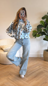 Elara Open Back Blouse