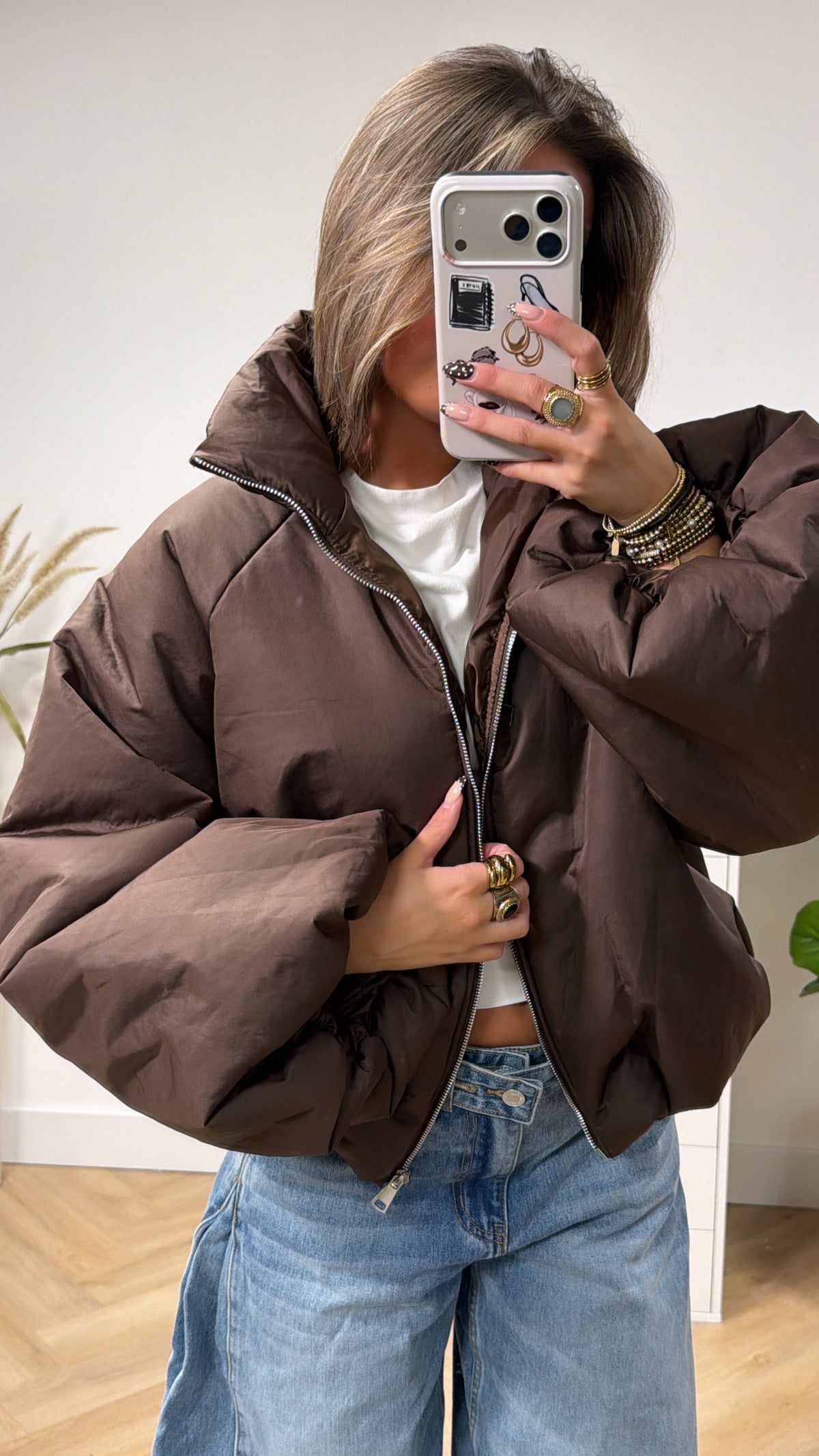 Chocolate Cloud Puffer Jacket