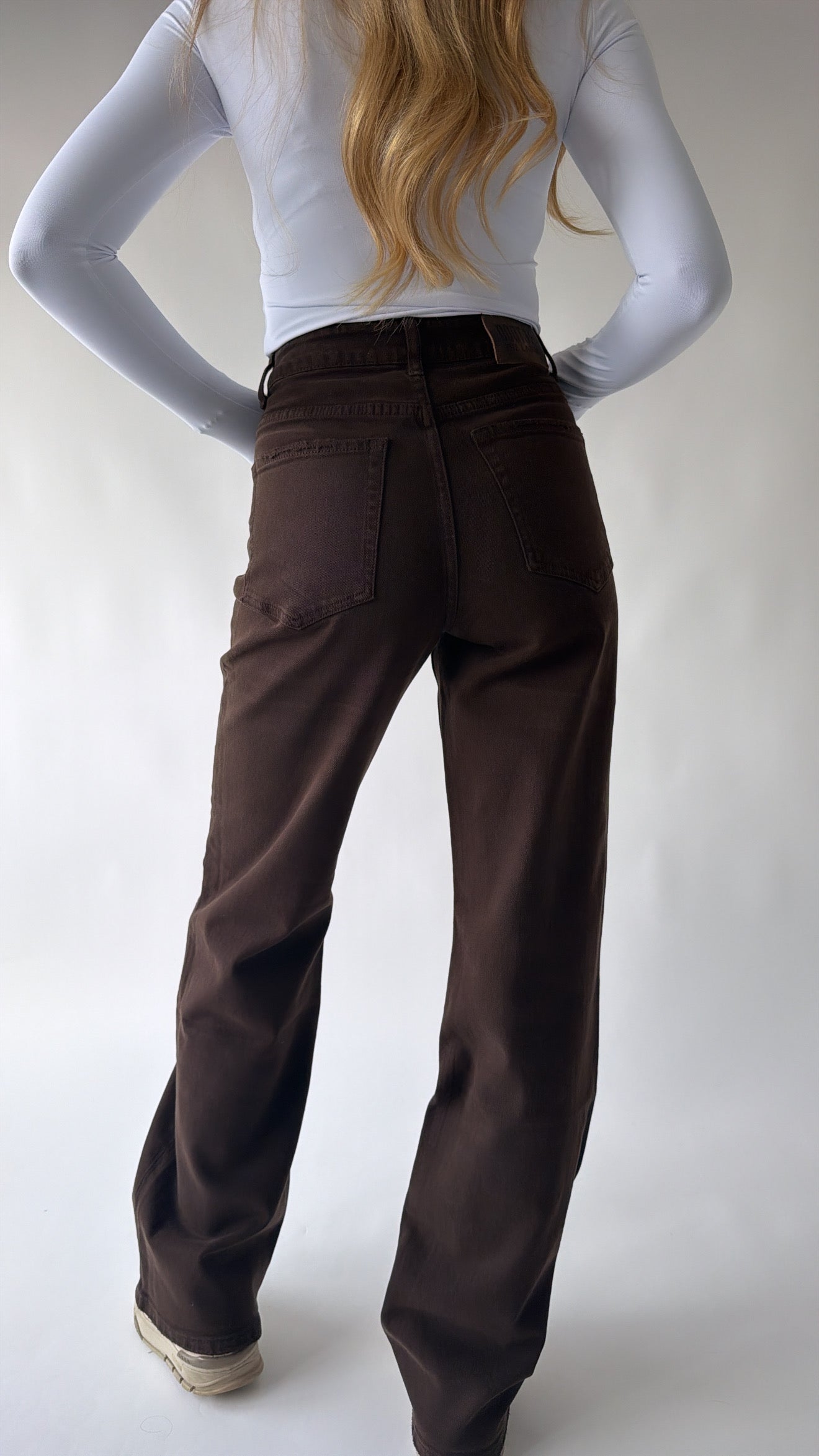 DOOTJE THE LABEL – Brown Wide Leg Tall Jeans