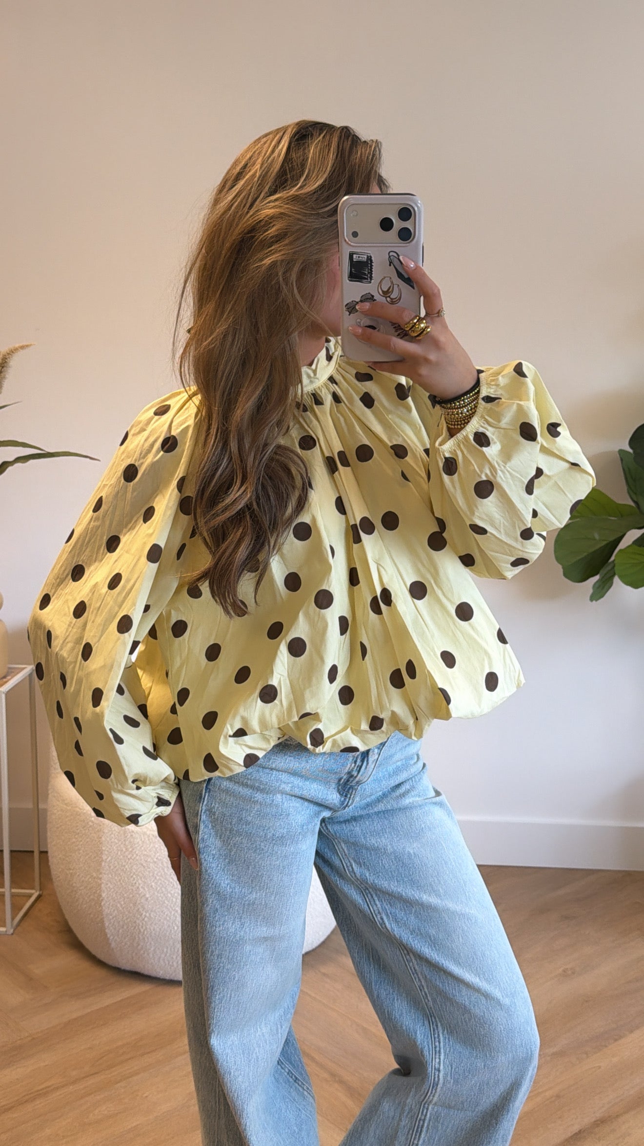 Elara Open Back Blouse