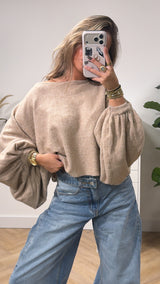 Statement Sleeve Soft Knit
