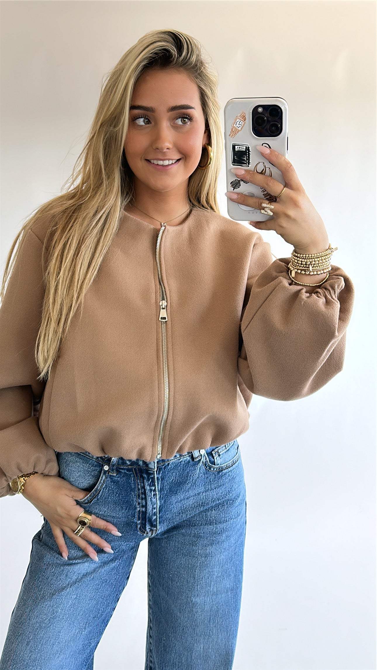 Soft Touch Bomber Jacket