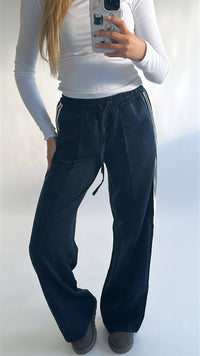 Wide leg track pants