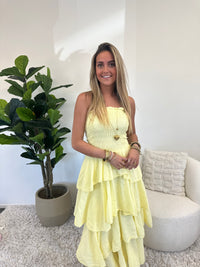 Isla Breeze Strapless Maxi Dress