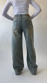 Glitter Wide Leg Jeans