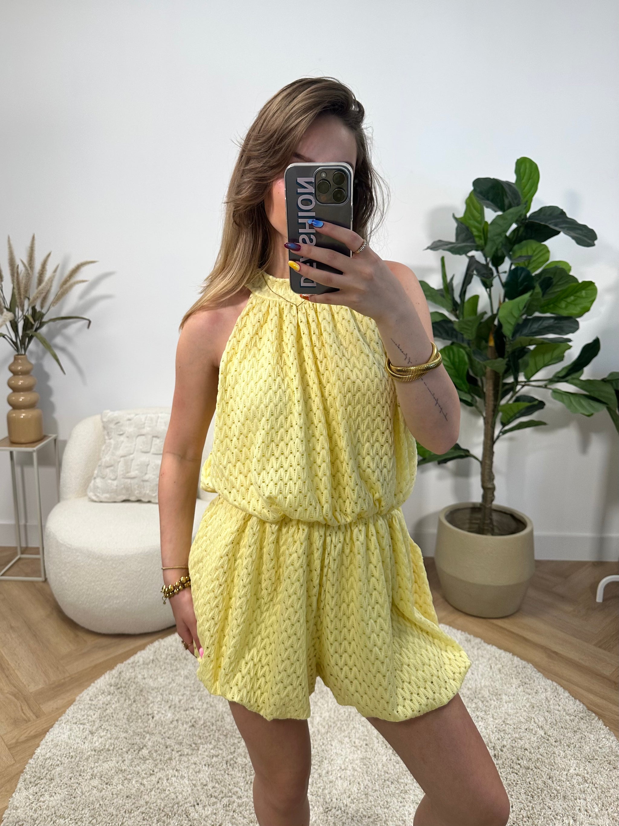 Liv Broderie Playsuit