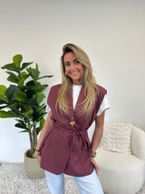 Saar blazer mouwloos is