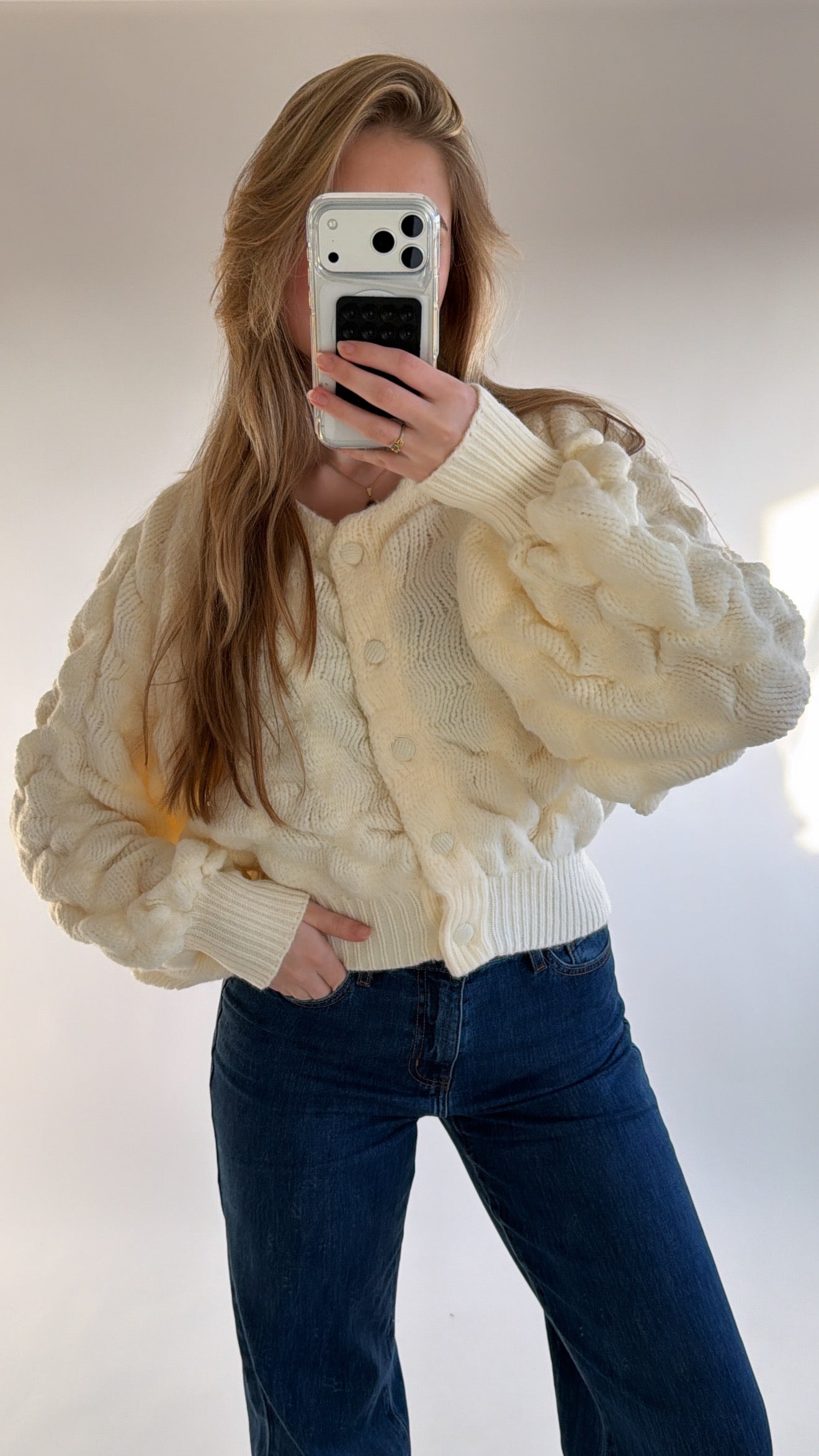 Soft Textured Knit Vest