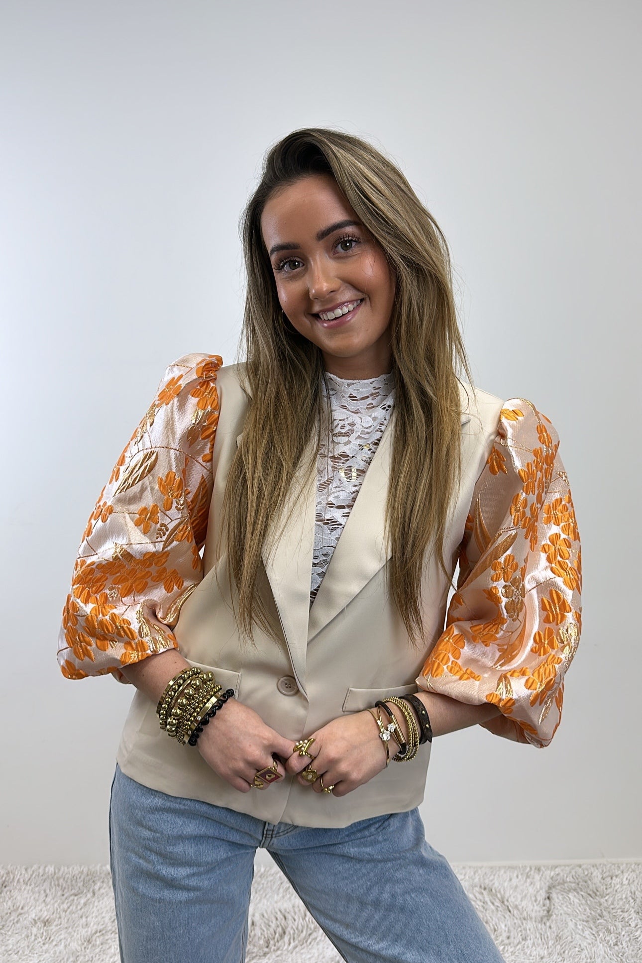 Millie flower blazer