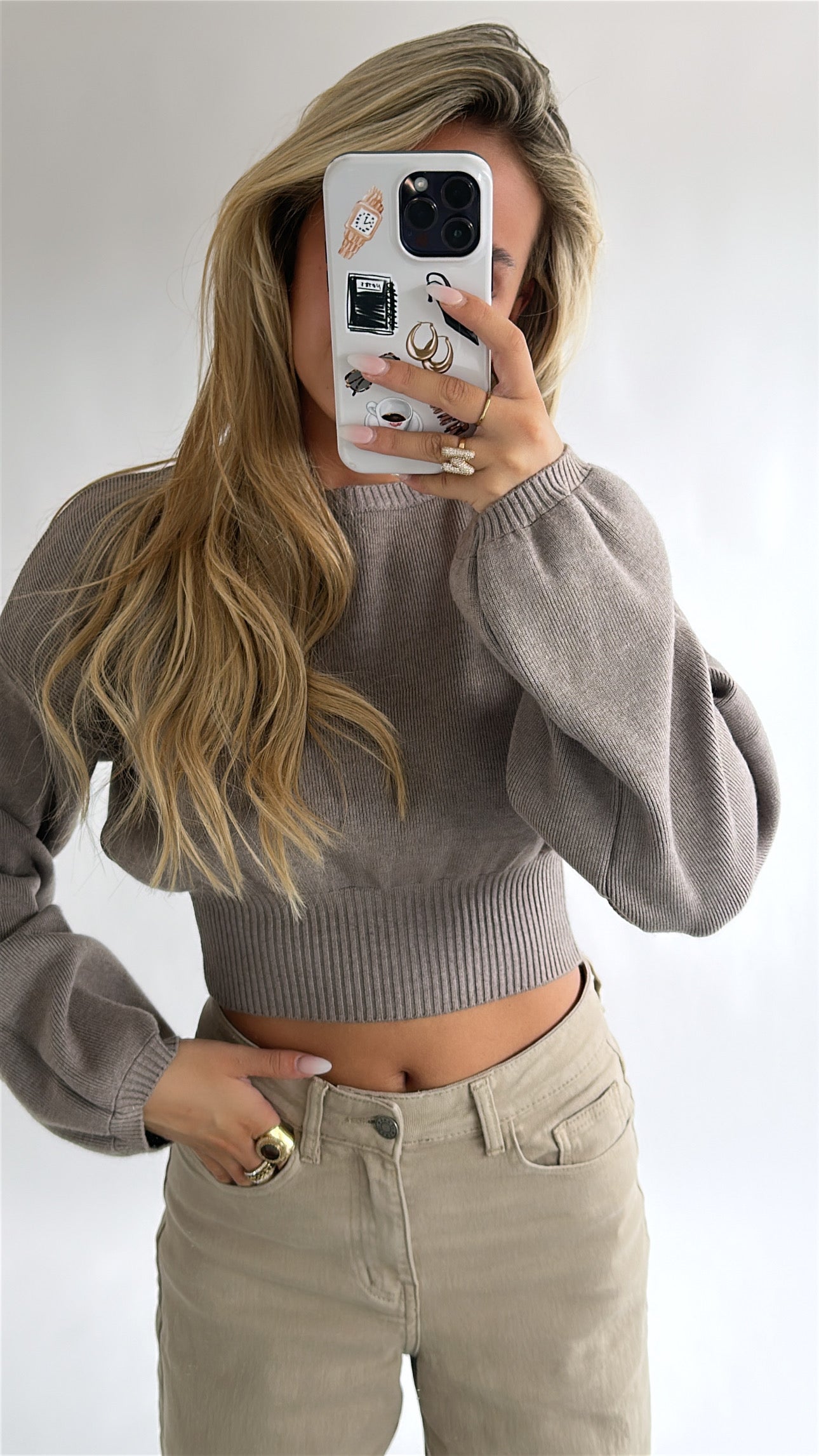 Glow Knit Cropped Top