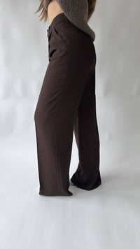 High Waist Wide Leg Pantalon