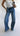 Mid Waist Detail Wide Leg Jeans