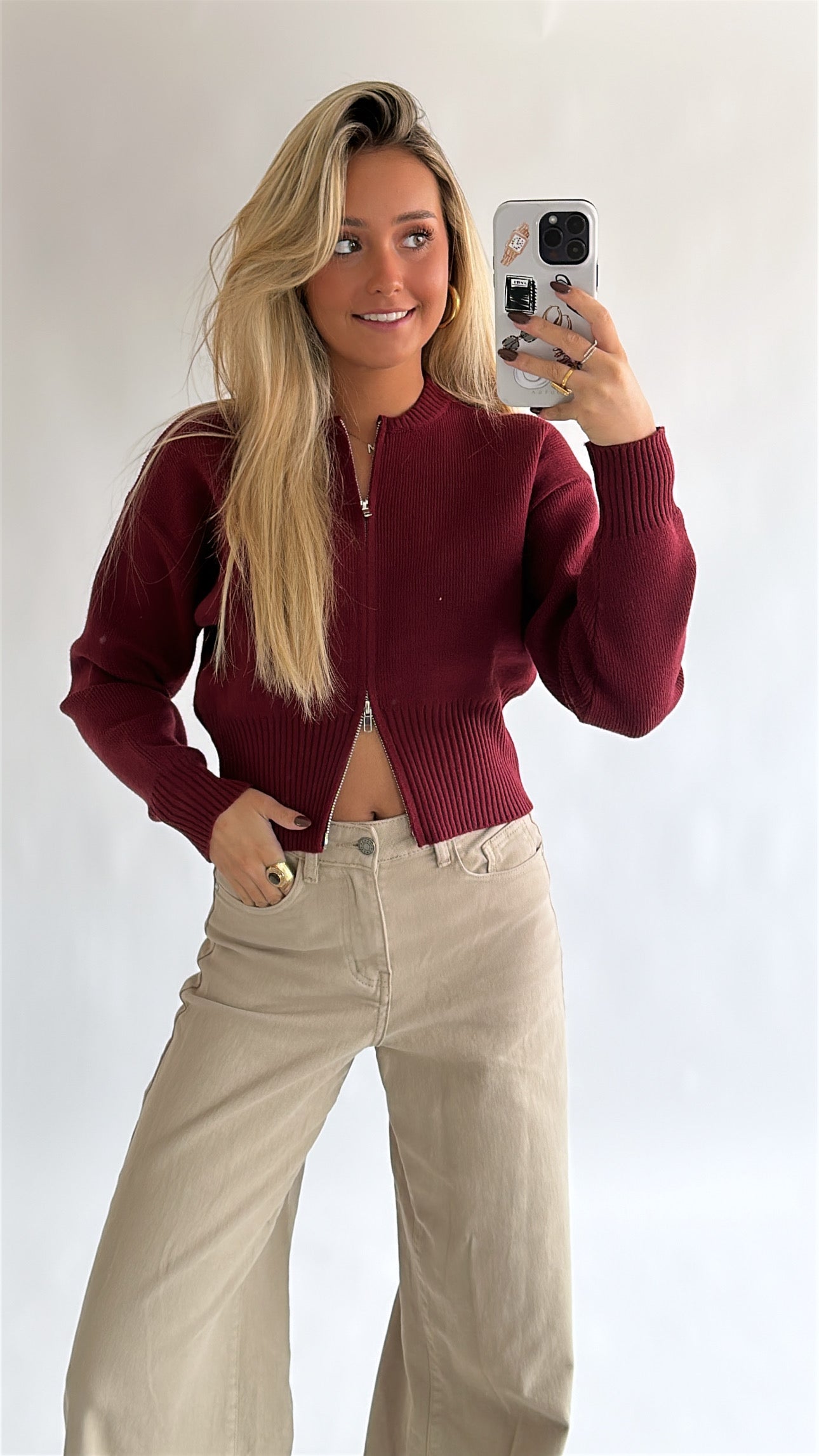 Emma Zipper Knit