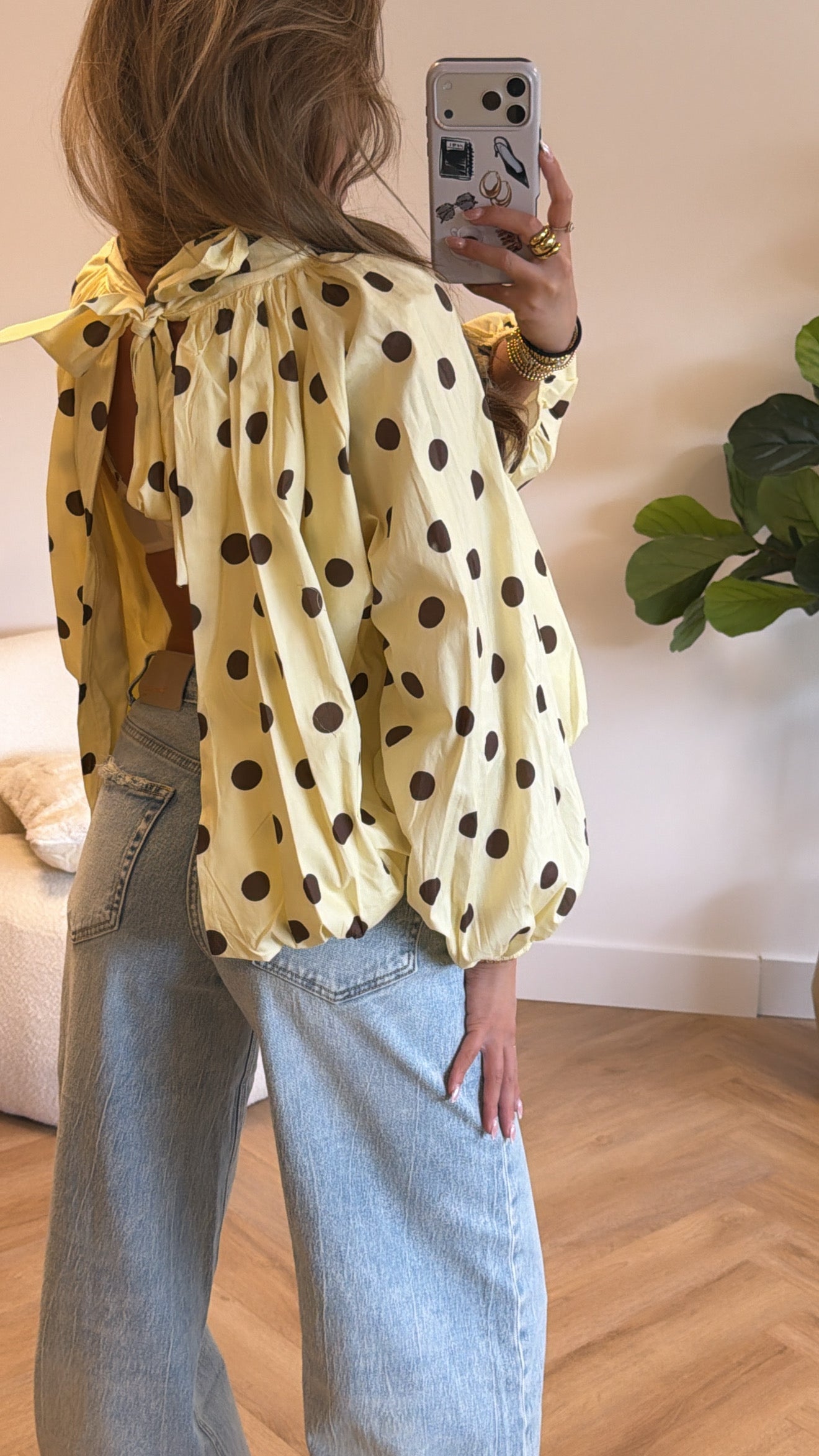 Elara Open Back Blouse