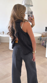 Luna Open Back Blouse