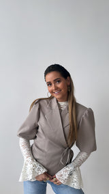 Suus wrapped korte blazer