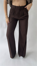 High Waist Wide Leg Pantalon