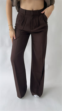 High Waist Wide Leg Pantalon