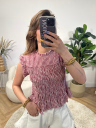 Fleur Gingham Top