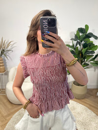 Fleur Gingham Top