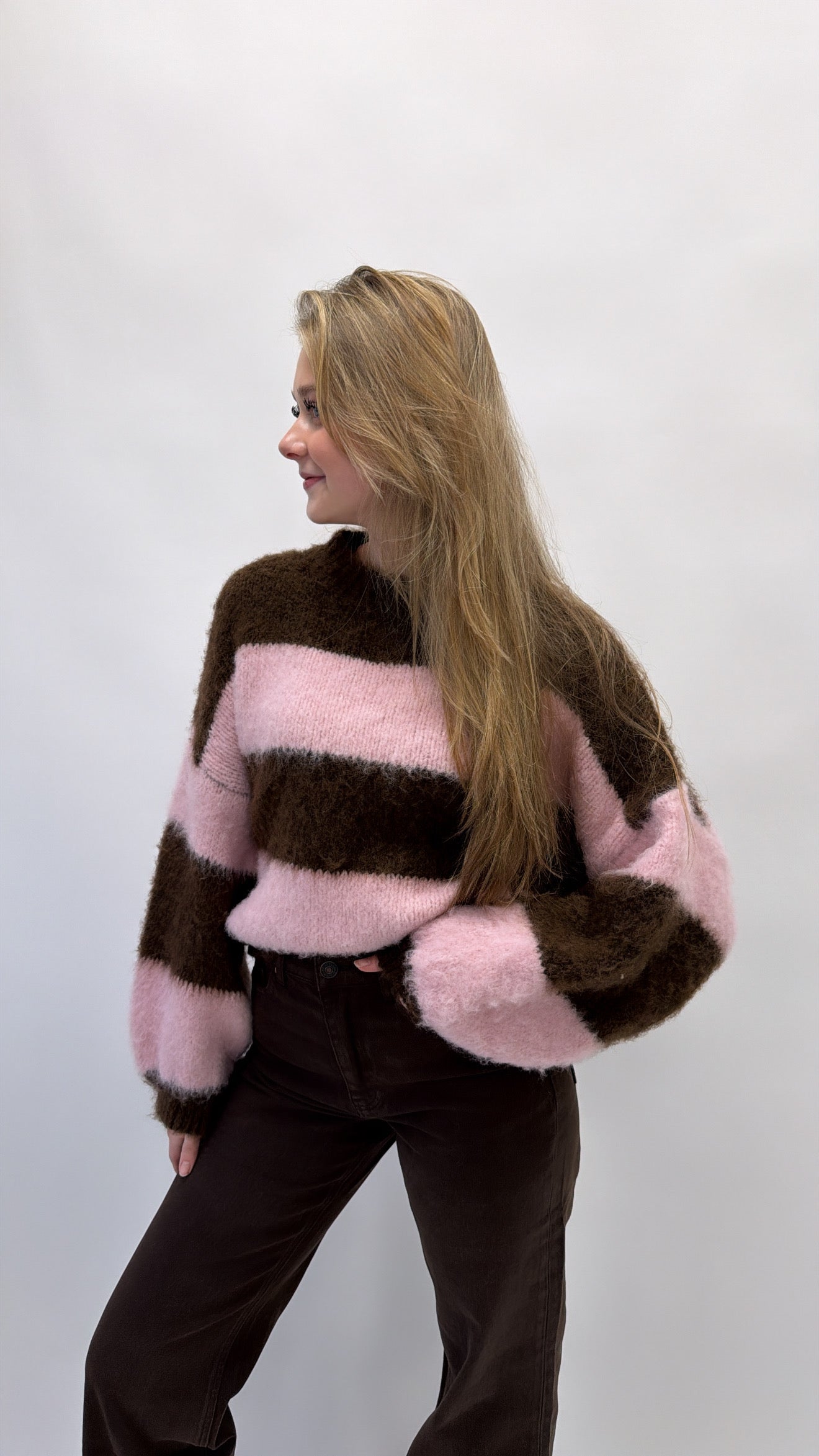 Stripe comfy sweater