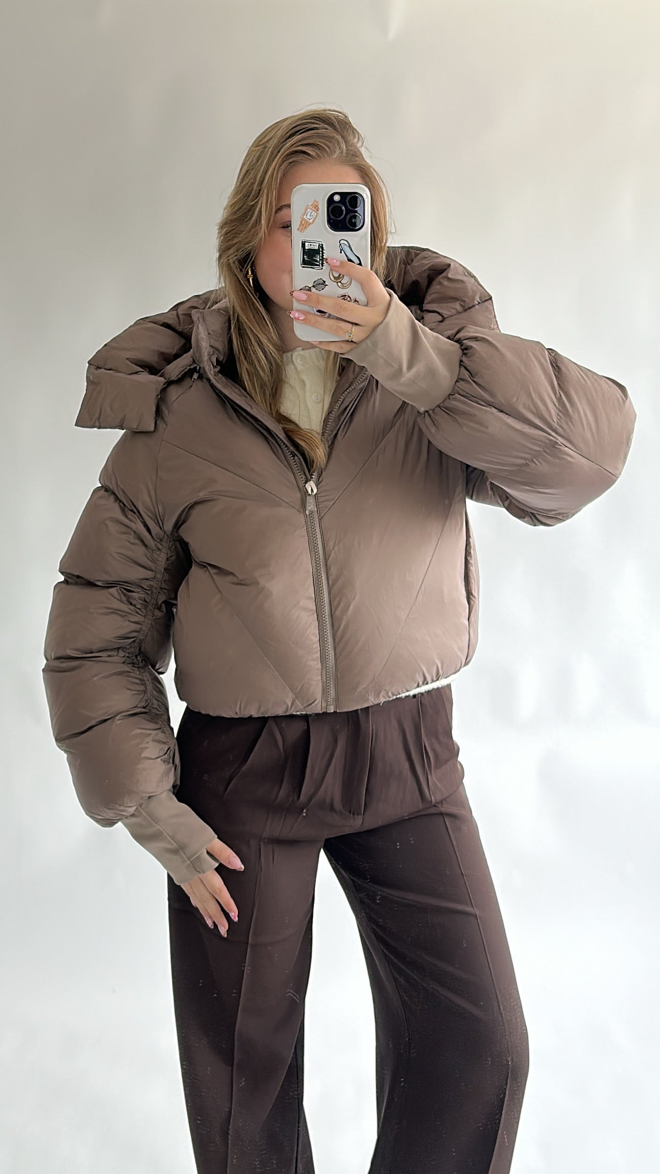 Trendy Cropped Winter Puffer