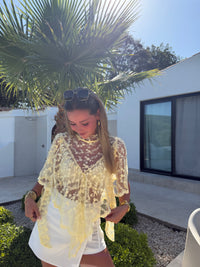 Elara Lace Sheer Top