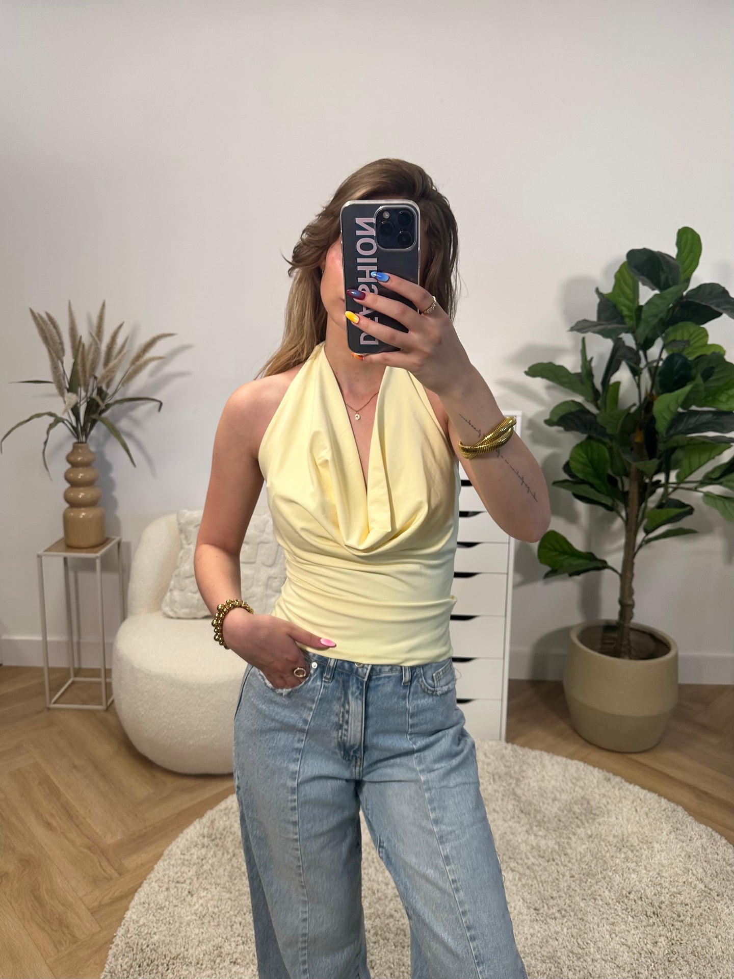 Mae Open Back Top