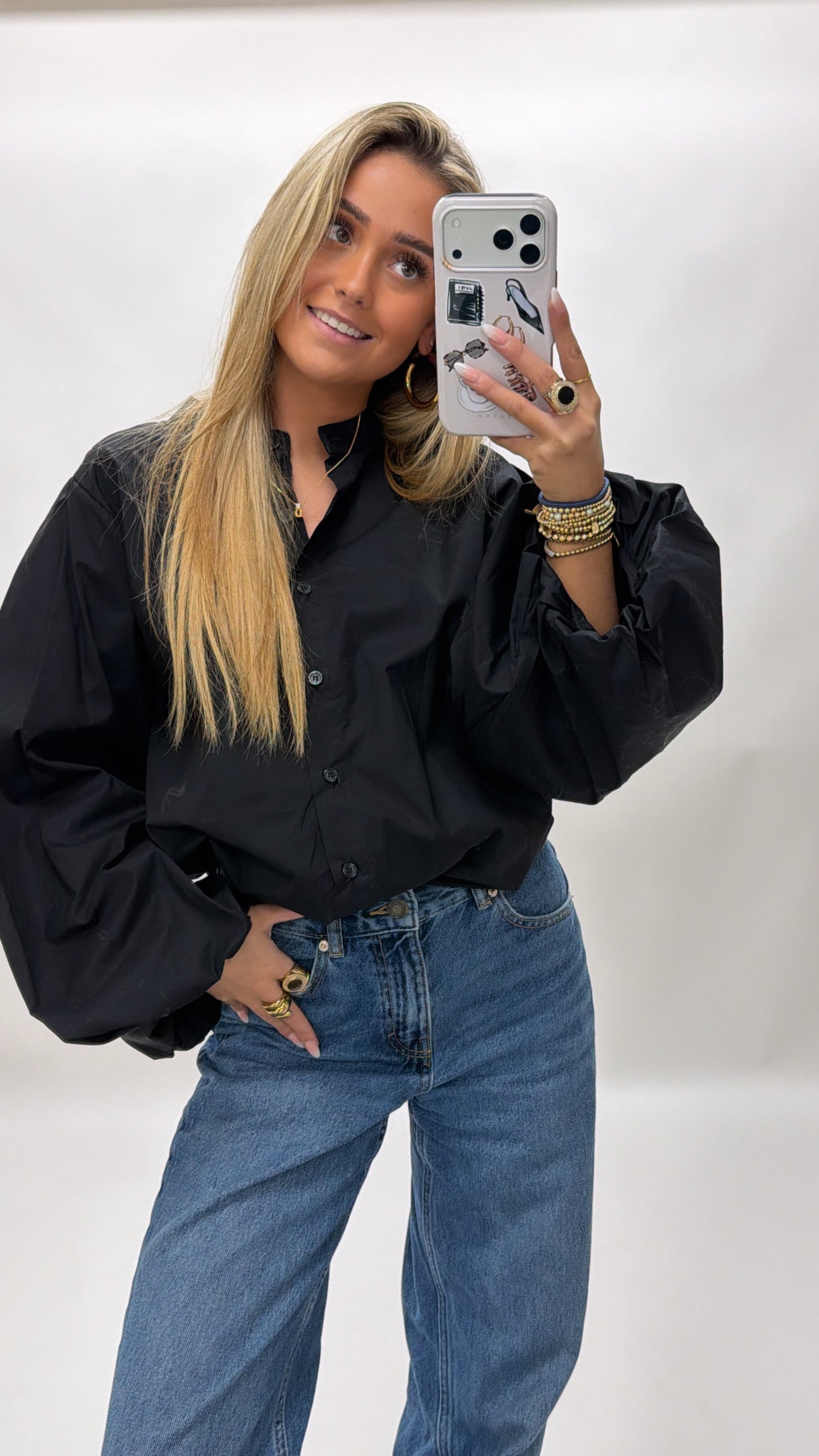 Basic balloon blouse