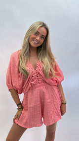Boho Chic Playsuit – Puff Sleeve Edition