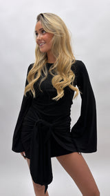 Long cute bow dress￼